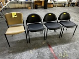 LOT CONSISTING OF (4) STACKING CLIENT CHAIRS