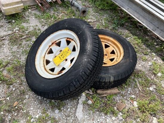 TRAILER WHEELS AND TIRES 14"