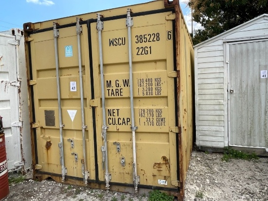 20' SHIPPING CONTAINER MANUFACTURER CIMC, YEAR 2004