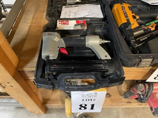 PORTER CABLE FINISHING AIR NAILER MODEL BN125A