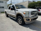 2011 FORD F-250 SUPER DUTY KING RANCH FLEX FUEL PICK-UP TRUCK