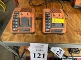 LOT CONSISTING OF RIDGID BATTERY CHARGERS