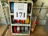 LOT CONSISTING OF ASSORTED ROLLS OF WIRES AND METAL DISPENSER