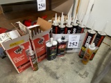 LOT CONSISTING OF ASSORTED FLOOR ADHESIVE ANCHORING EPOXY