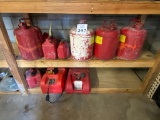 LOT CONSISTING OF (9) ASSORTED GAS CANS