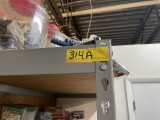 GRAY METAL SHELVING RACKS