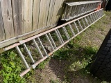 ALUMINUM AND FIBERGLASS 40' EXTENSION LADDER