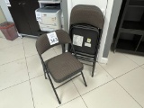 METAL AND FABRIC FOLDING CHAIRS