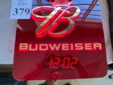 BUDWEISER NEON LIGHT CLOCK SIGN