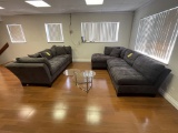 THREE PIECE MICROFIBER SOFA SET BY CINDY CRAWFORD