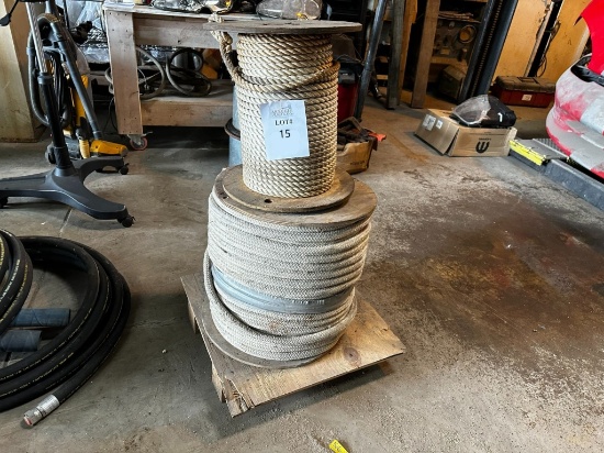 LOT CONSISTING OF (2) SPOOLS OF HEAVY DUTY ROPE