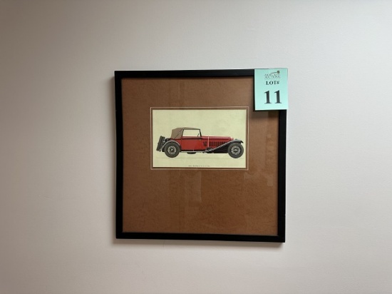 FRAMED PICTURES OF CLASSIC CARS
