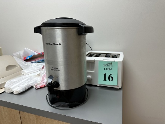 LOT CONSISTING OF: TOASTER, COFFEE MAKER AND HOT POT