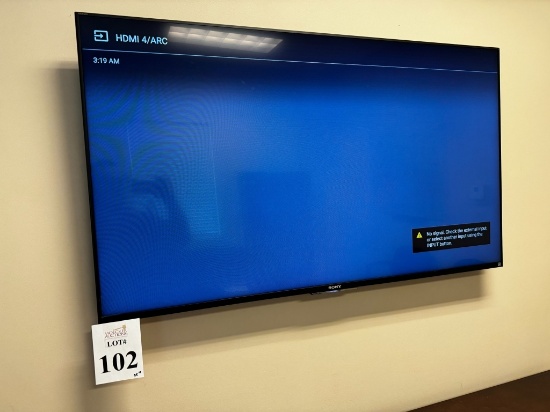 55" SONY BRAVIA TV WITH WALL MOUNT