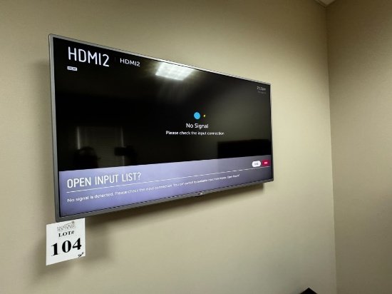 50" LG TV WITH WALL MOUNT