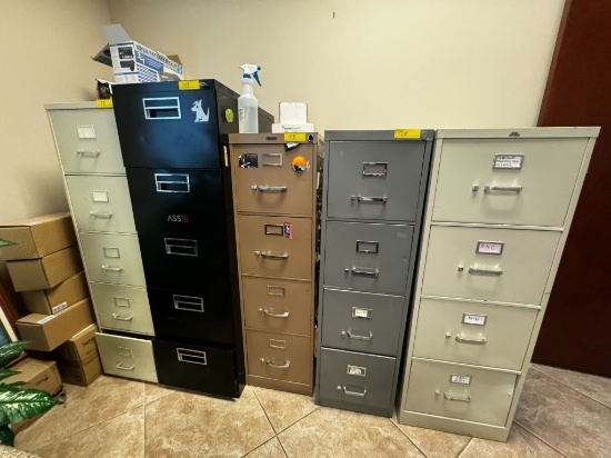 LOT CONSISTING OF (5) LATERAL METAL FILE CABINETS