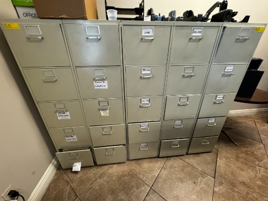 5-DRAWER METAL FILE CABINETS