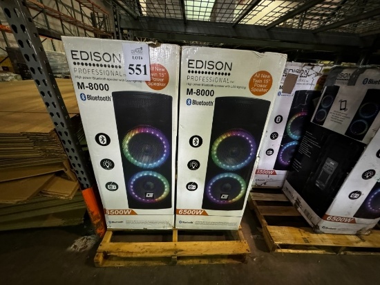 EDISON 6,500 WATT BLUETOOTH SPEAKER RETURNS | Computers & Electronics ...