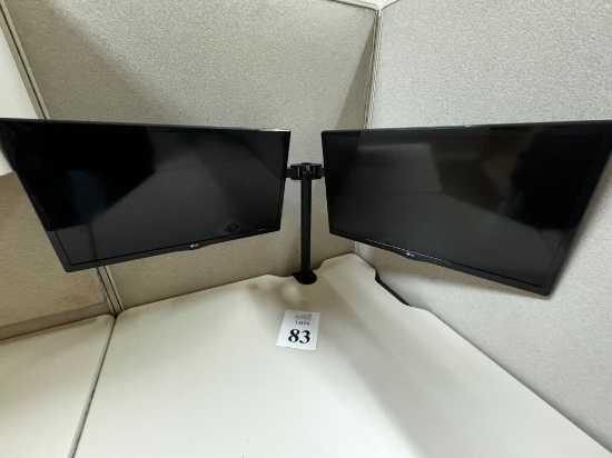 24" LG MONITORS WITH MONITOR BRACKET
