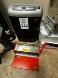 LOT CONSISTING OF (1) FELLOWES PAPER SHREDDER,