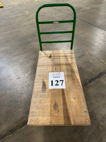 ULINE WOODEN PLATFORM CART, 4' X 2'