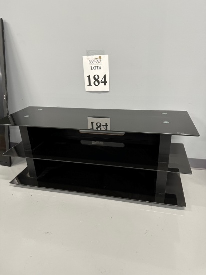 52" X 19" GLASS TOP 3-TIER TV STAND