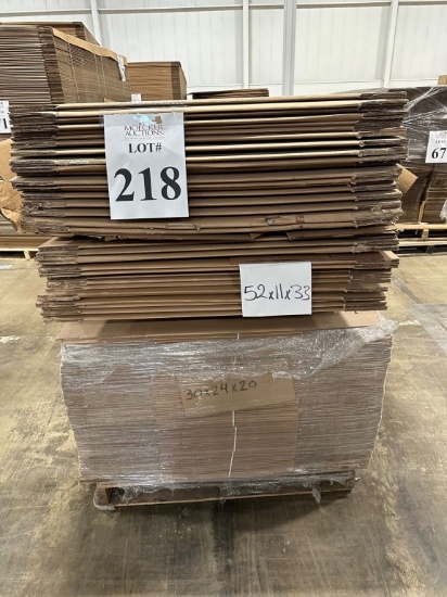 LOT CONSISTING OF (1) PALLET OF ASSORTED CARDBOARD