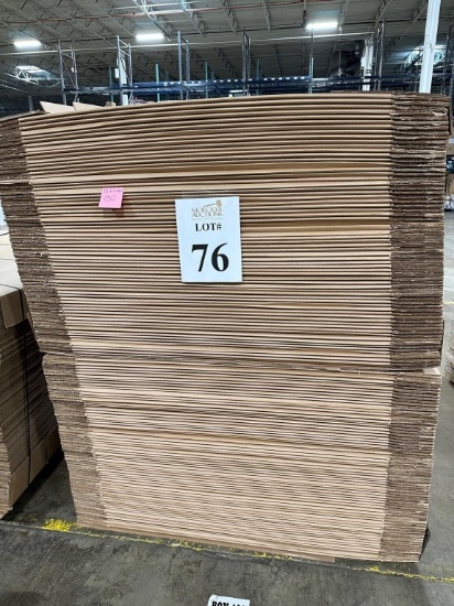 LOT CONSISTING OF (130) 74" X 12" X 45" BOXES