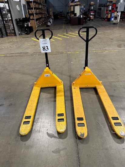 ULINE H-1043 5,500 LB. CAPACITY PALLET JACKS