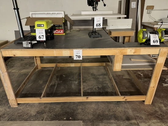 ASSORTED WOOD WORK TABLES