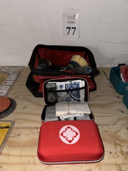 TOOL BAG WITH ASSORTED HAND TOOLS