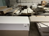 LOT CONSISTING OF ASSORTED CABINETRY PRE-CUT DOORS AND SHELVING