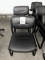 STEEL AND VINYL CLIENT CHAIRS