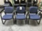FABRIC METAL CLIENT ARM CHAIRS
