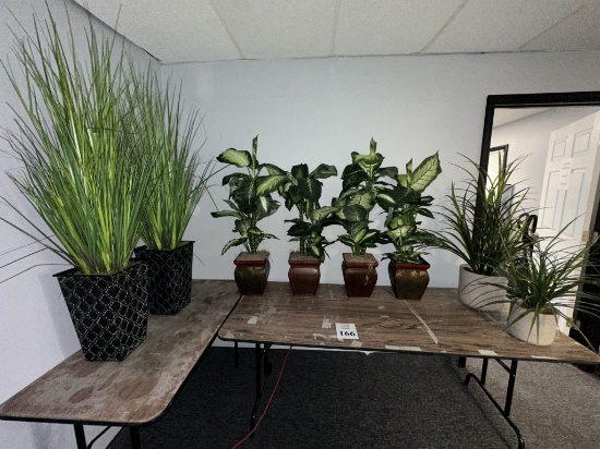 LOT CONSISTING OF ASSORTED FAUX POTTED PLANTS