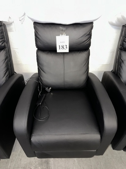 FAUX LEATHER RECLINER WITH HEATING