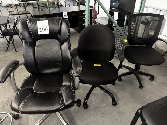 ASSORTED ROLLING OFFICE CHAIRS