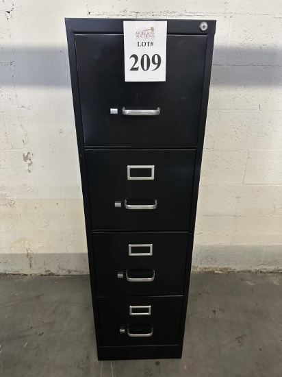 METAL 4 DRAWER VERTICAL FILE CABINET