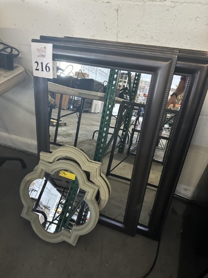METAL FRAMED BRONZE COLORED MIRRORS
