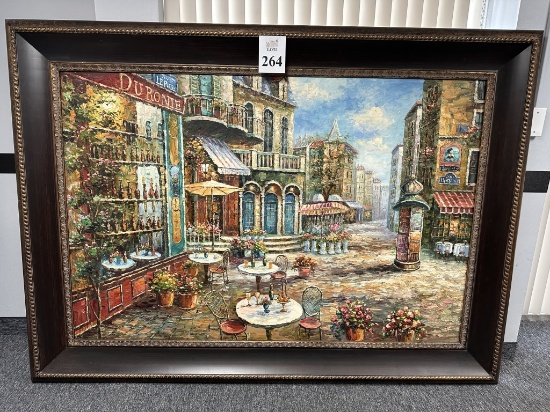 FRAMED OIL PAINT ON CANVAS
