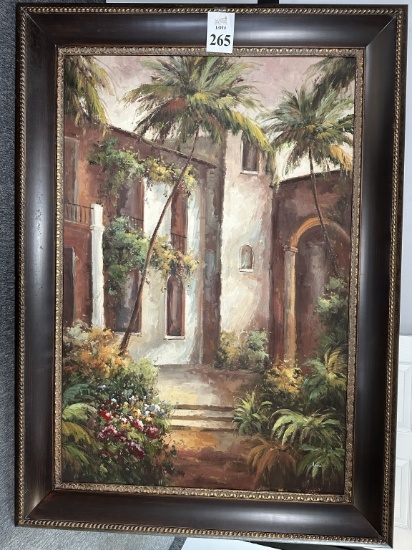 FRAMED OIL PAINT ON CANVAS