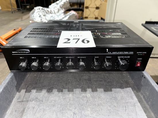 SPECO PMM120A 120W RMS PUBLIC ADDRESS POWER MIXER