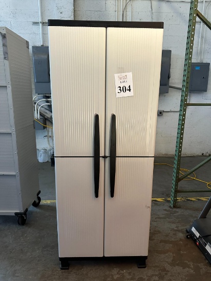PLASTIC GARAGE STORAGE CABINET