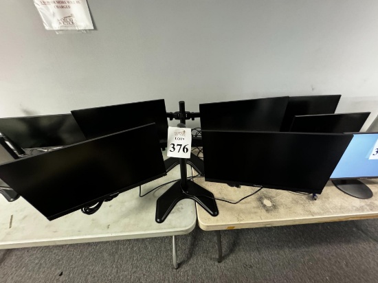 22" MONITORS VIEWSONIC ON DUAL DESK MOUNT