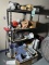 LIGHT DUTY SHELVING UNIT WITH CONTENTS CONSISTING
