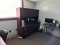 LOT CONSISTING OF DOUBLE PEDESTAL DESK