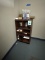 WOOD SHELVING UNIT
