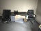 LOT CONSISTING OF DESK WITH (2) CHAIRS