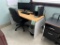 WOOD DESK WITH CHAIR