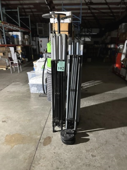 VARIOUS SIZE CANOPY TENTS (NO CANOPIES)